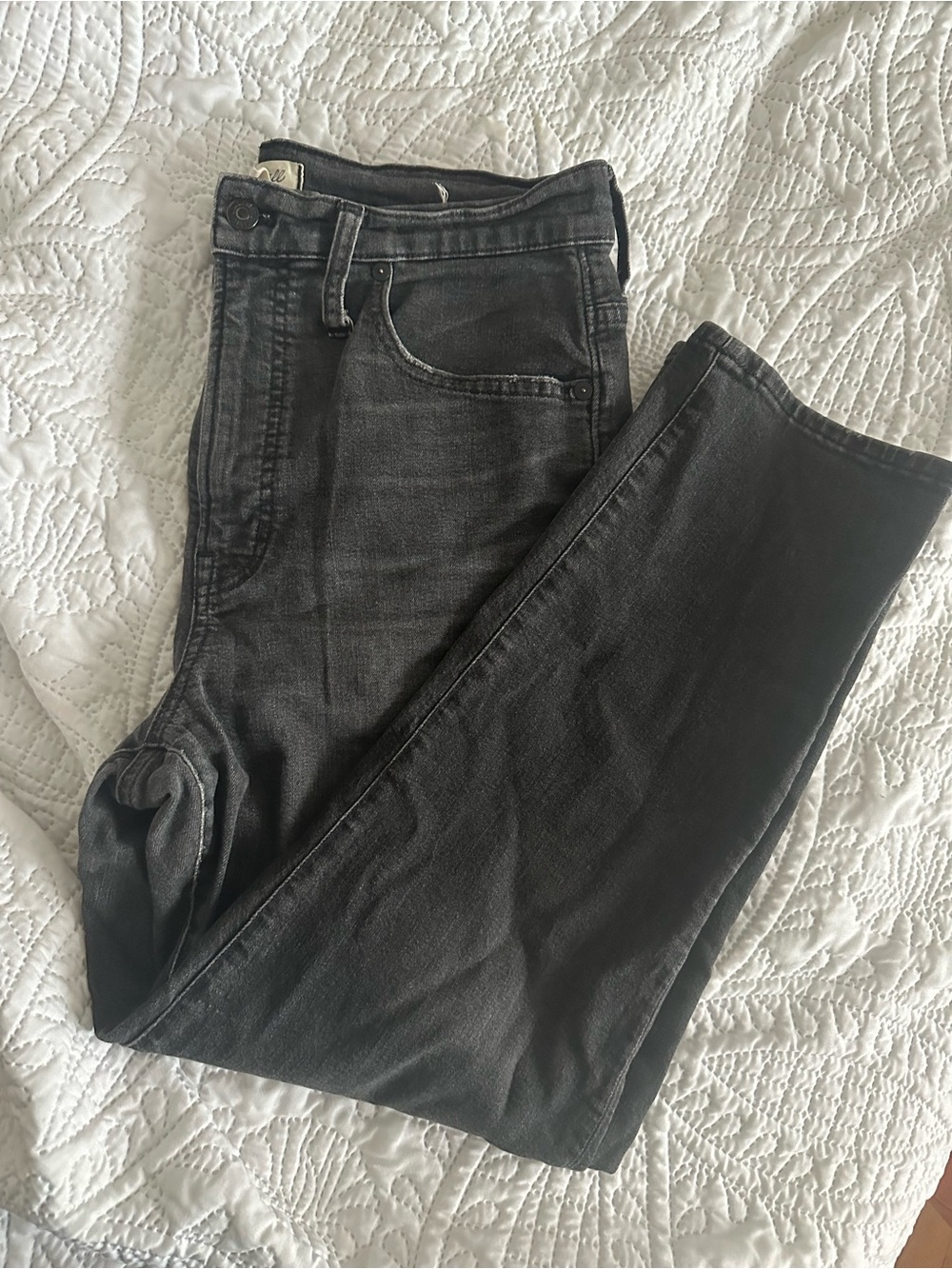 Madewell Perfect Vintage Crop Jeans - Black - Size 30